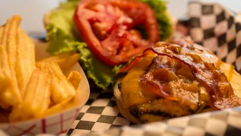 Bacon Burger Stock Photos