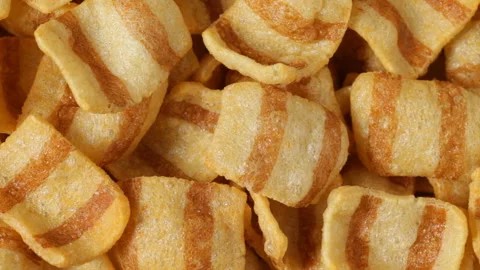 Bacon chips Stock Footage 89536142