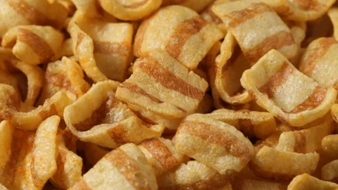 Bacon chips Stock Footage 90662251