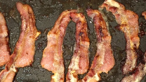 Bacon Cooking On Griddle Видео 84797879