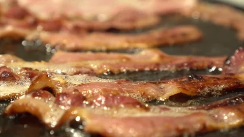 Bacon Cooking On Griddle Видео 84798030