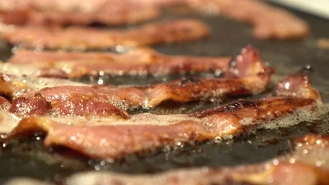 Bacon Cooking On Griddle Видео 84798120
