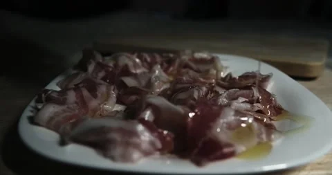 Bacon dish topped Stock Footage 162831969