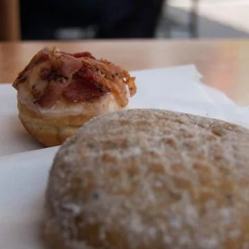 Bacon Donut Foto stock