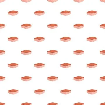 Bacon fat slices forming seamless pattern background Stock Illustration