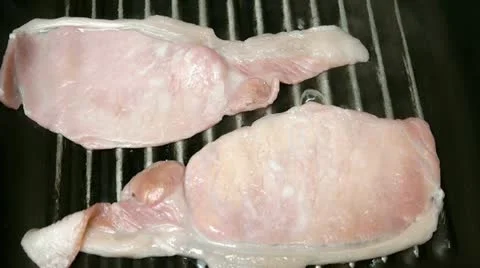 Bacon Frying: Close Up Stock Footage 22007809