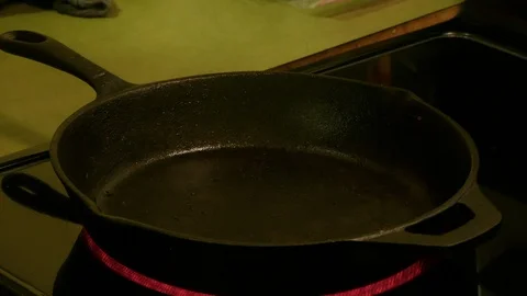 Bacon frying Stock Footage 119599214