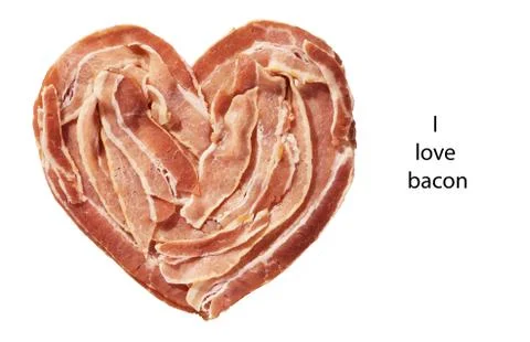 Bacon heart Stock Photos