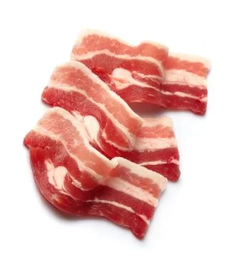 Bacon isolated Stock Photos