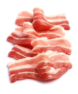 Bacon isolated Foto stock