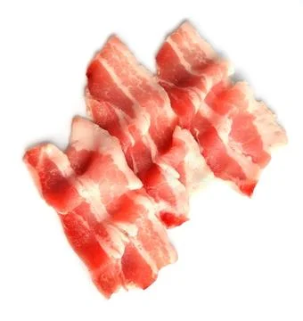 Bacon isolated. Stock Photos