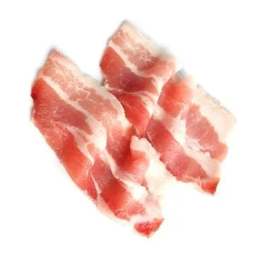 Bacon meat isolated. Foto stock