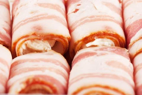 Bacon rolls Stock Photos