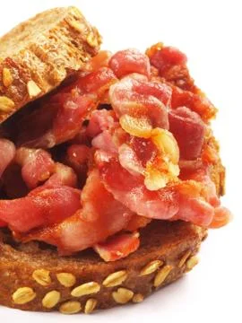 Bacon sandwich Stock Photos