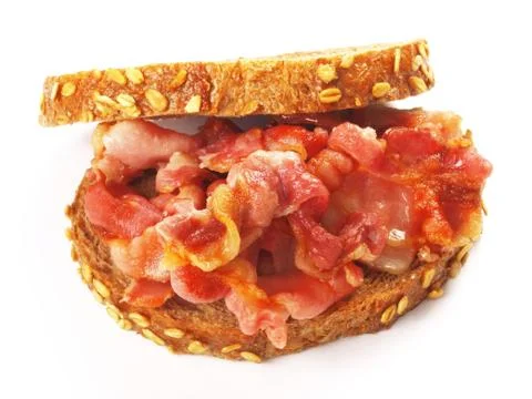 Bacon sandwich Stock Photos