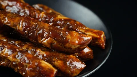 Bacon Sausage Stock Footage 111630966