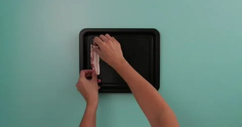 Bacon in slices 1 Video stock 132136883