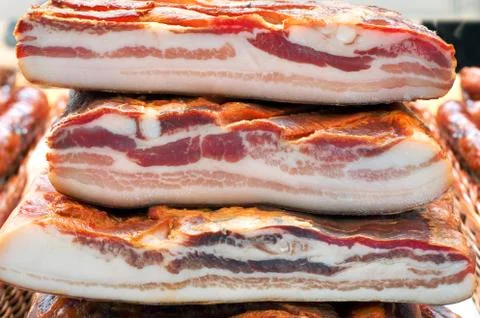 Bacon stack Stock Photos