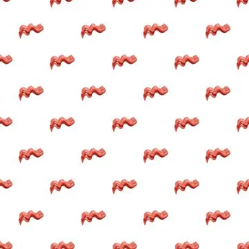 Bacon strips forming a repeating pattern background イラスト素材