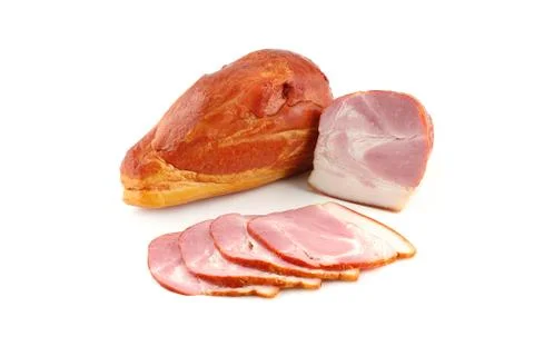Bacon on a white background Stock Photos