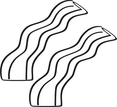 Bacon/Crispy Meat Illustration Stock Illustration