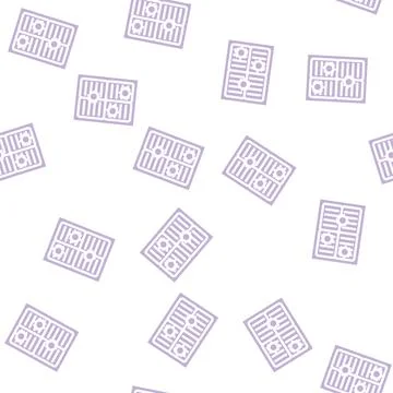 Bacteria air protection glyph vector seamless pattern 스톡 일러스트