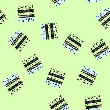 Bacteria air protection vector seamless pattern Stock Illustration