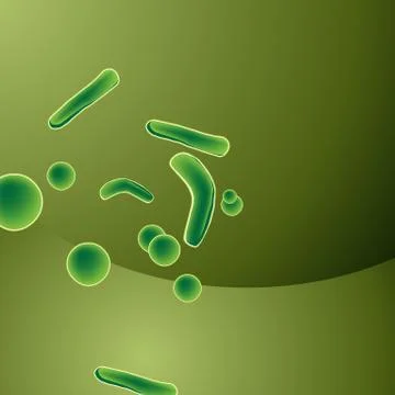 Bacteria background Stock Illustration