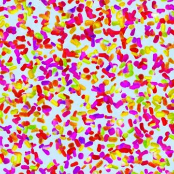 Bacteria background render Stock Illustration