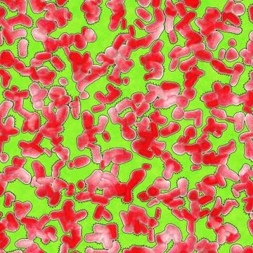 Bacteria background render Stock Illustration