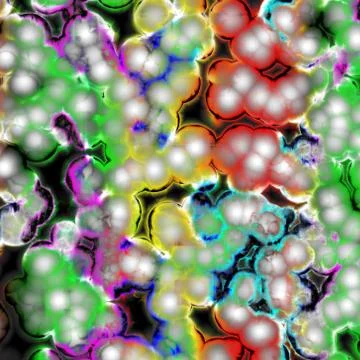 Bacteria background render Stock Illustration