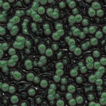 Bacteria background render Stock Illustration