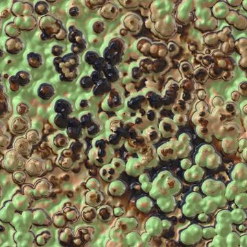 Bacteria background render Stock Illustration