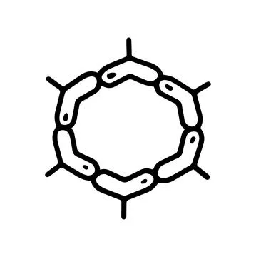Bacteria black line vector doodle icon design Stock Illustration