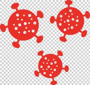 Bacteria cell medical graphic element, virus (6) イラスト素材