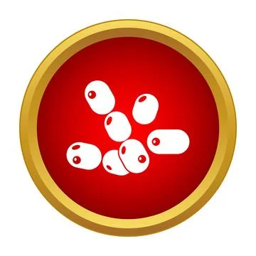 Bacteria cells causing disease and infection icon イラスト素材