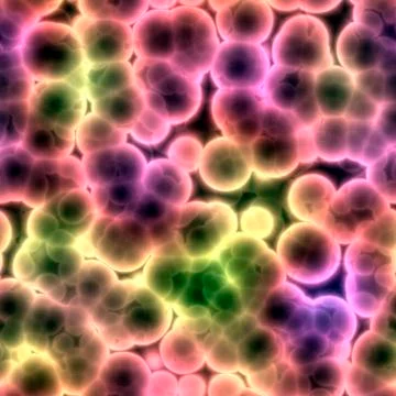Bacteria cells close up Stock Illustration