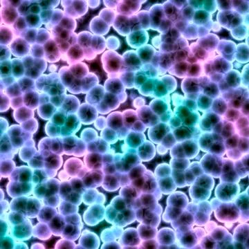 Bacteria cells close up Stock Illustration