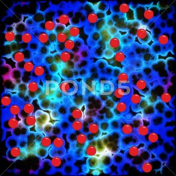 Bacteria cells close up Stock Illustration
