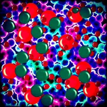 Bacteria cells close up 库存插图