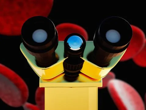 Bacteria cells close up Stock Illustration