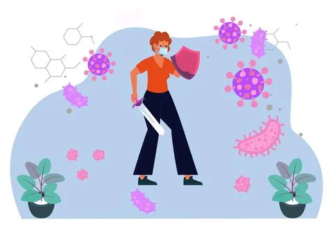 Bacteria Concept Illustration Stock Illustration