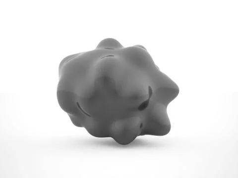 Bacteria concept rendered isolated on white background Stock Illustration