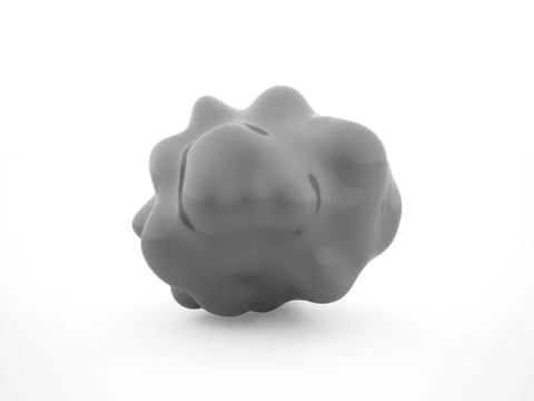 Bacteria concept rendered isolated on white background Stock Illustration