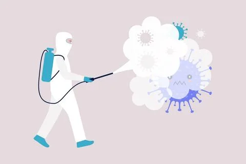 Bacteria coronavirus Stock Illustration