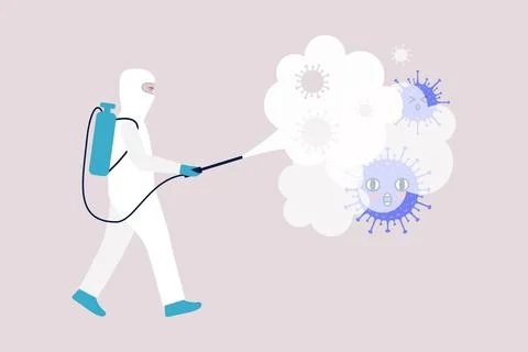 Bacteria coronavirus Stock Illustration