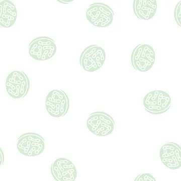 Bacteria corynebacterium diphtheriae glyph seamless pattern 库存插图