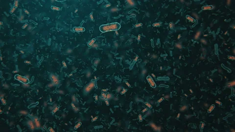 Bacteria Floating Stock Footage 102365037