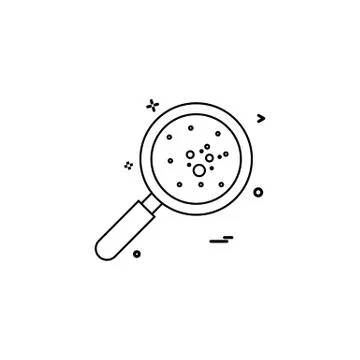 Bacteria icon design vector Illustrazione stock