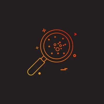 Bacteria icon design vector Illustrazione stock